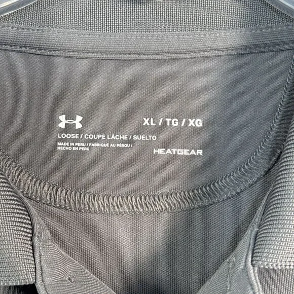 Under Armour Bass Pro Shop Polo Shirt Men's XL Heatgear Loose Tracker Boats Gray - Picture 4 of 9